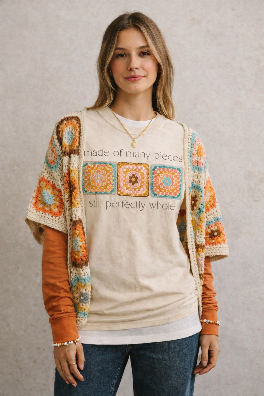 Made Of Many Pieces Natural T-Shirt