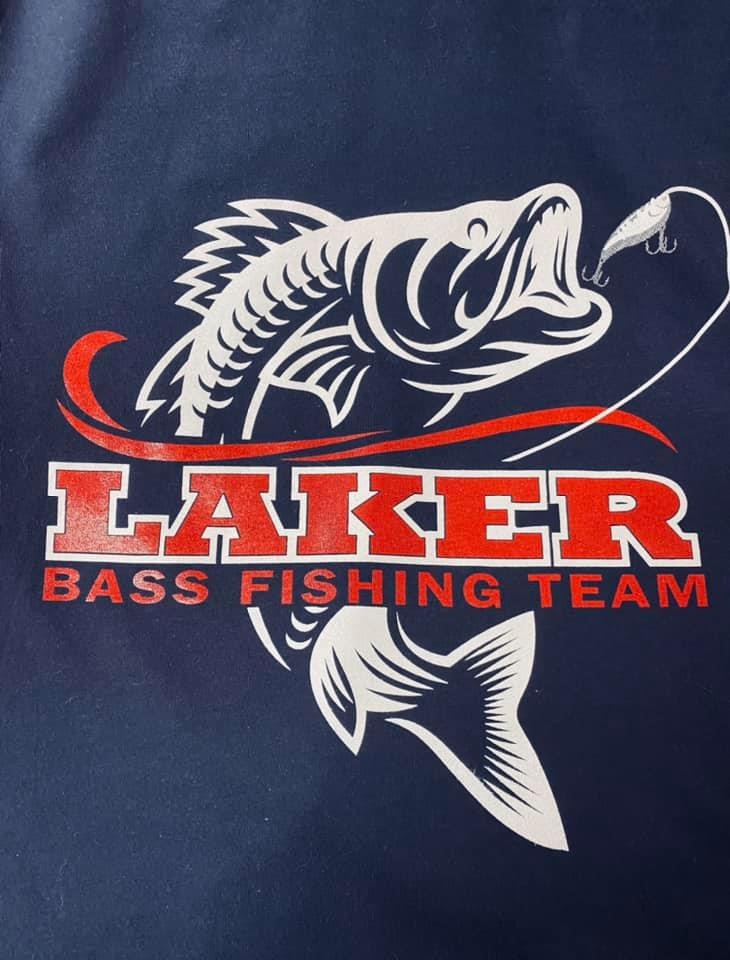 Laker Bass Fishing Team Navy Tee