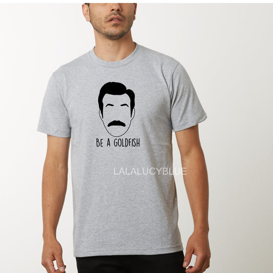 Ted Lasso Be A Goldfish Grey Tee