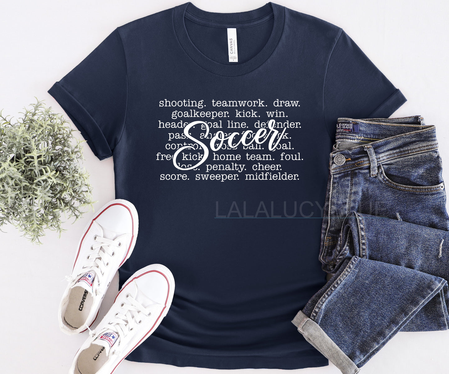 Soccer Words Unisex Tee