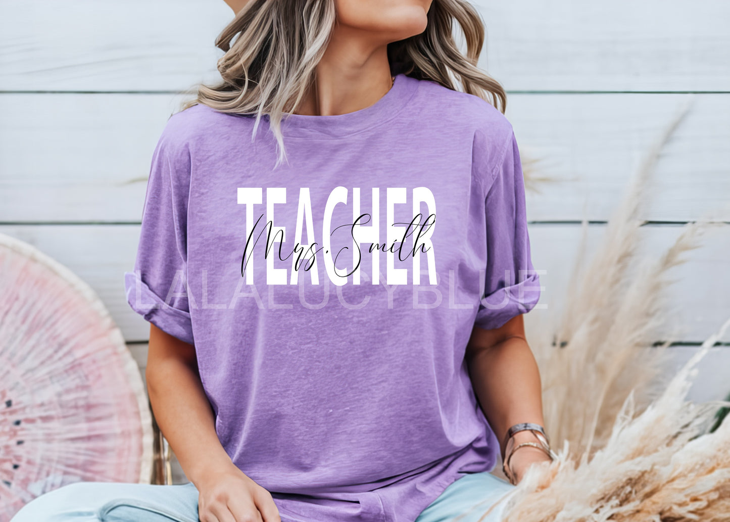 Teacher *PERSONALIZED* Choose Color - Comfort Colors