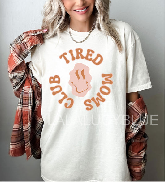 Tired Moms Club Ivory Tee