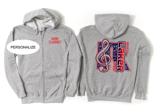 Laker Band Full Zip Hoodie *Personalize*