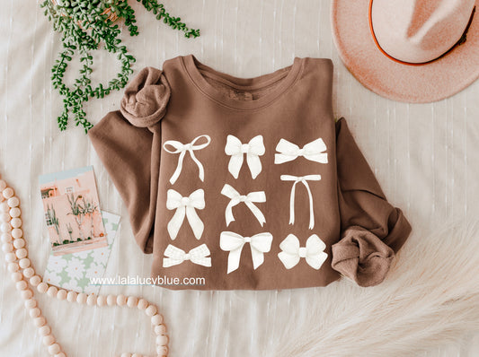 Espresso Bows Comfort Colors *Choose Style*