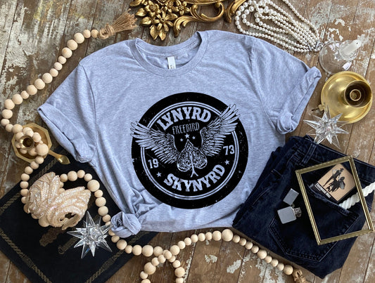 Free Bird Grey Vintage Tee