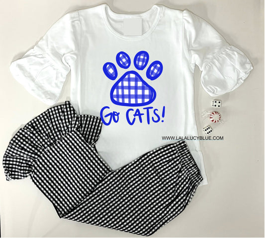 Go Cats Checkered Set