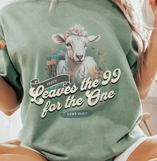Jesus Leaves The 99 For The One Unisex Light Green