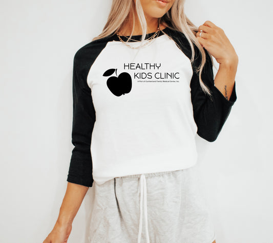 Healthy Kids Clinic 3/4 Raglans *CHOOSE COLORS*