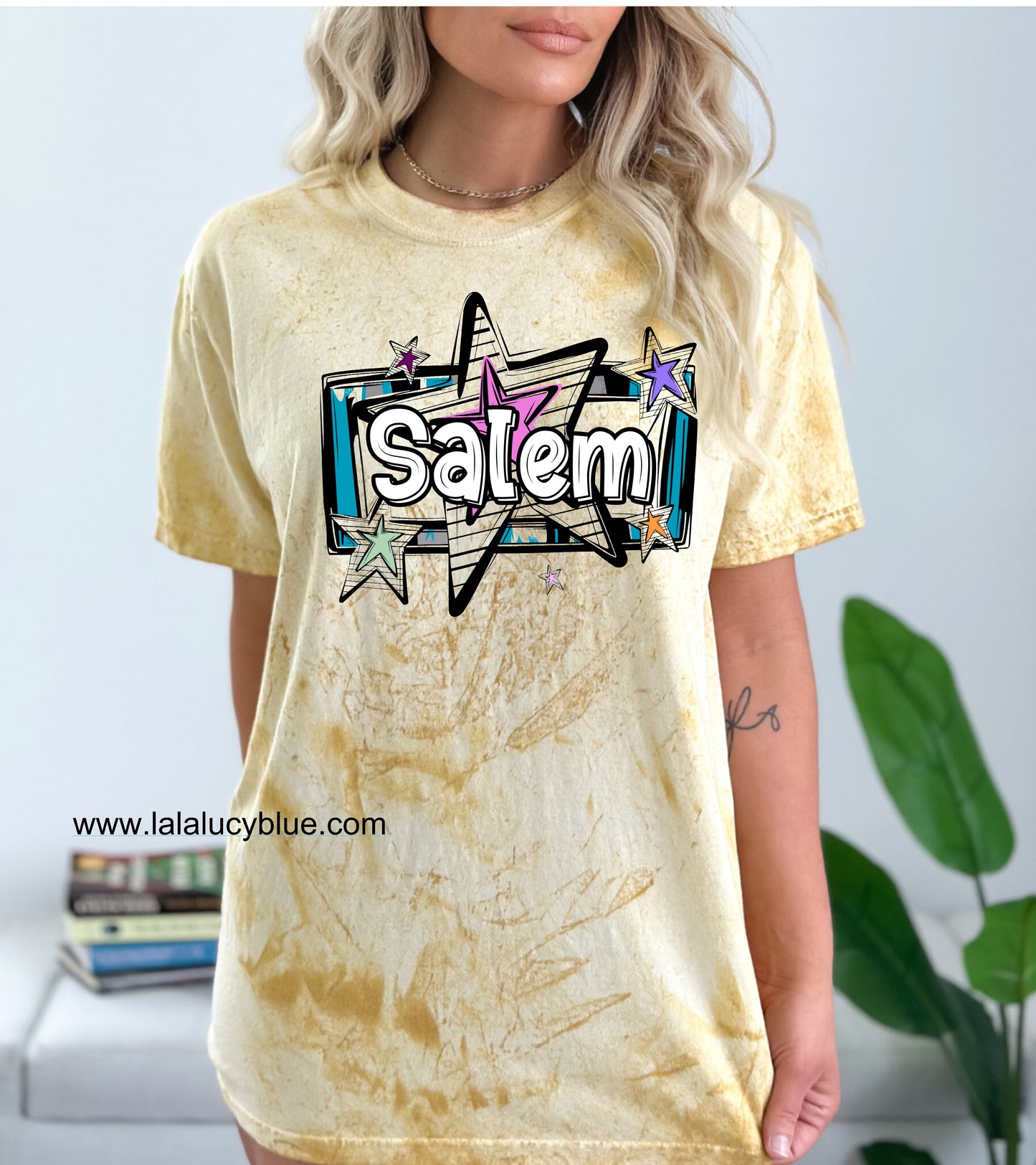 *PERSONALIZED* BRIGHT STARS PURPLE CC TEE