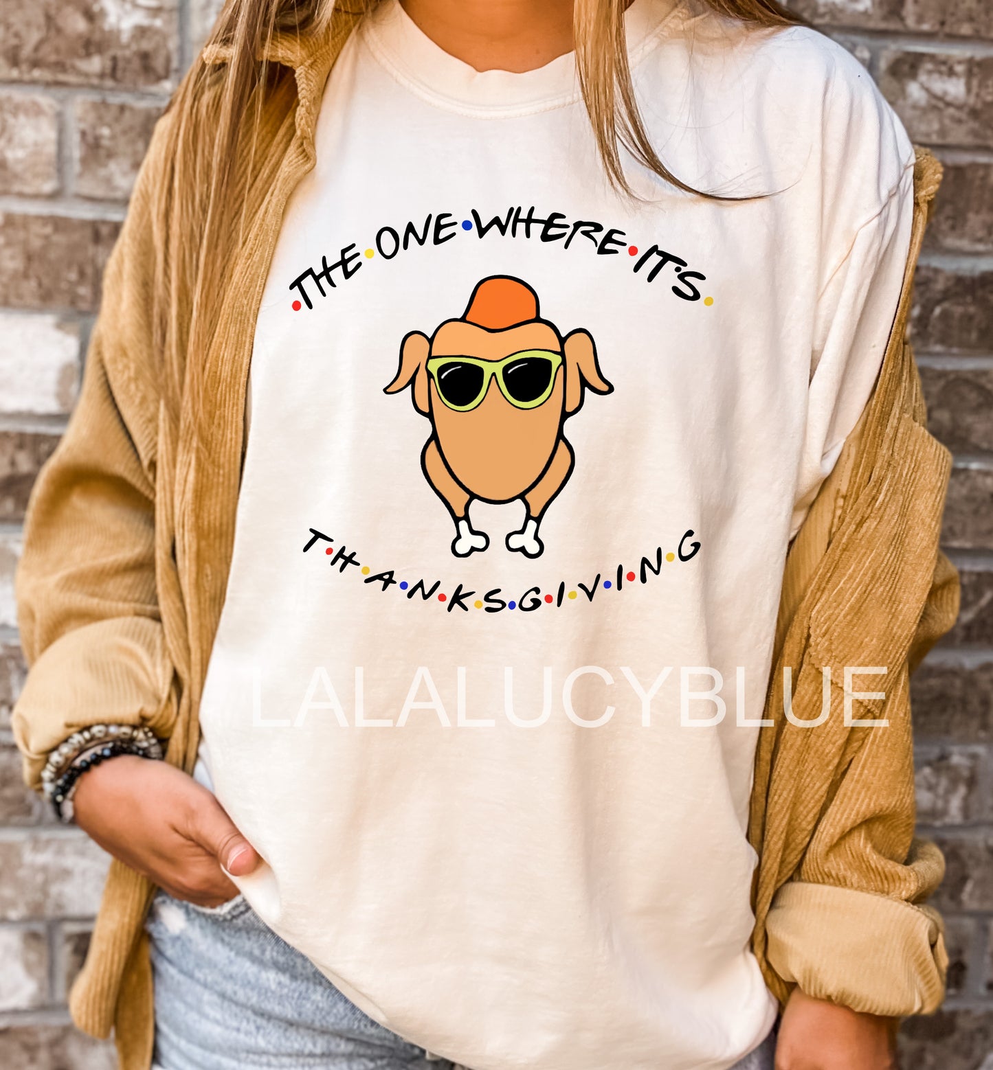 The One Where It Was Thanksgiving Ivory Tee