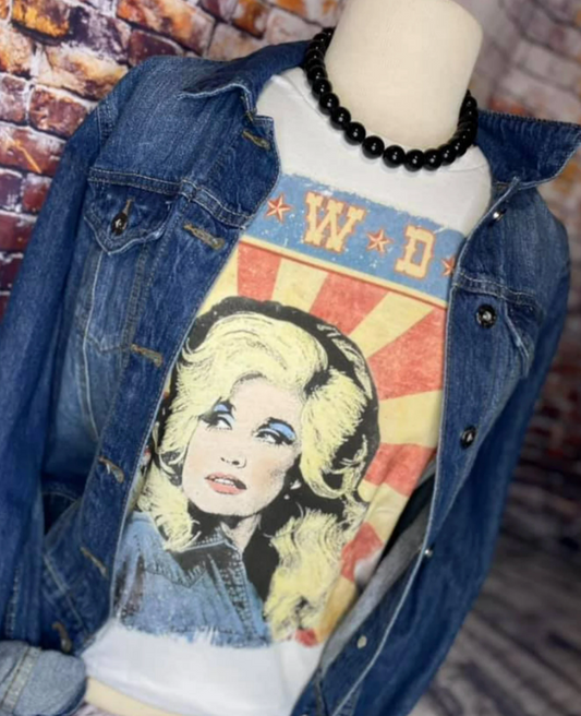 What Would Dolly Do White Tee