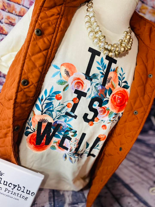 It Is Well Cream Tee