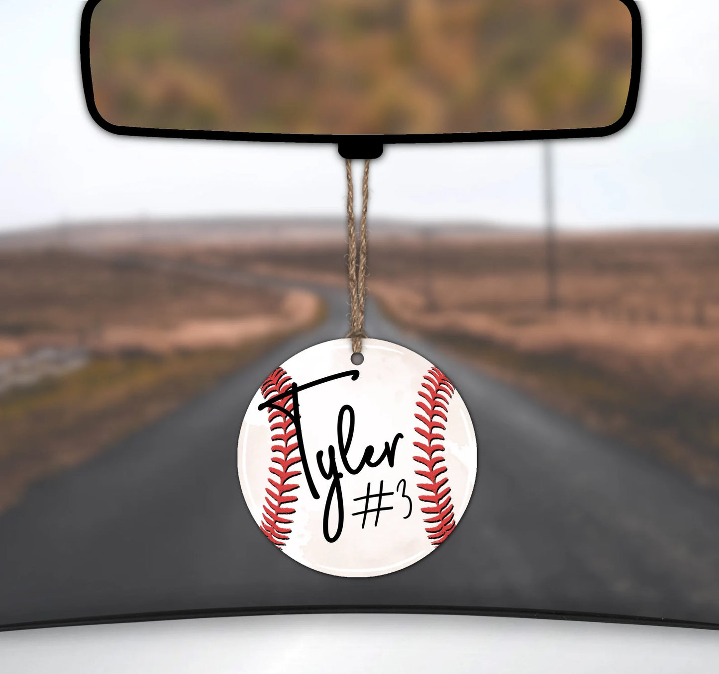 Baseball Mirror Charm *PERSONALIZE*