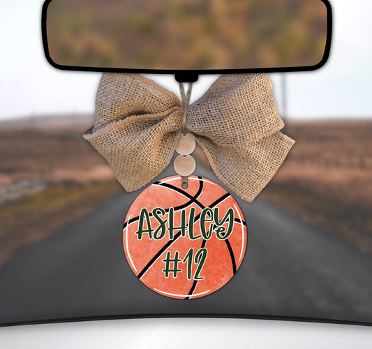 Basketball Mirror Charm *PERSONALIZE*