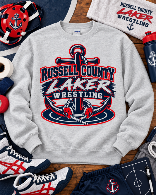 Anchored Down Russell County Laker Wrestling | Ash Grey