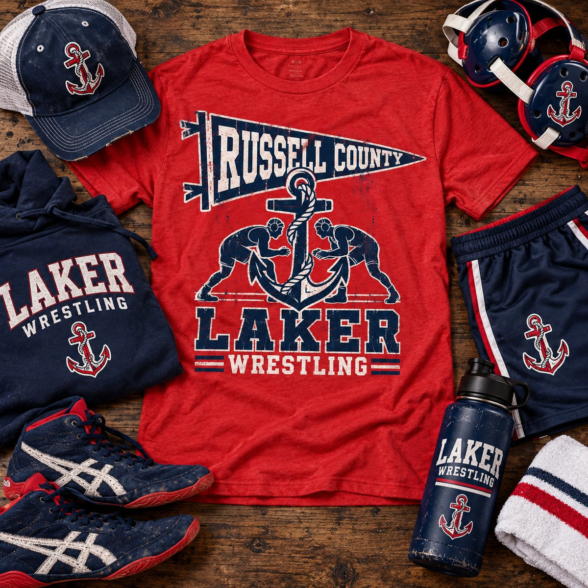 Russell County Laker Wrestling Fundraiser – Red | Choose Your Style