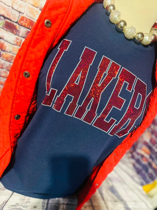 Lakers Spangled Navy Sweatshirt