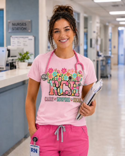 Russell County Hospital Pink Tee