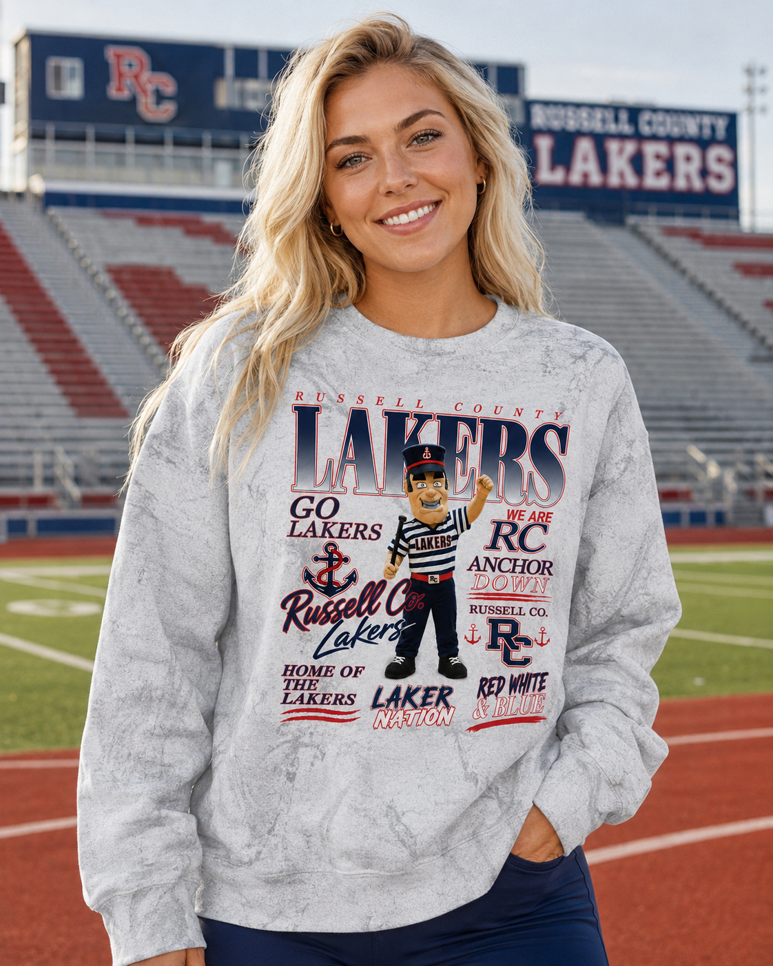 Laker Mascot - Larry The Laker *Choose Style & Color*