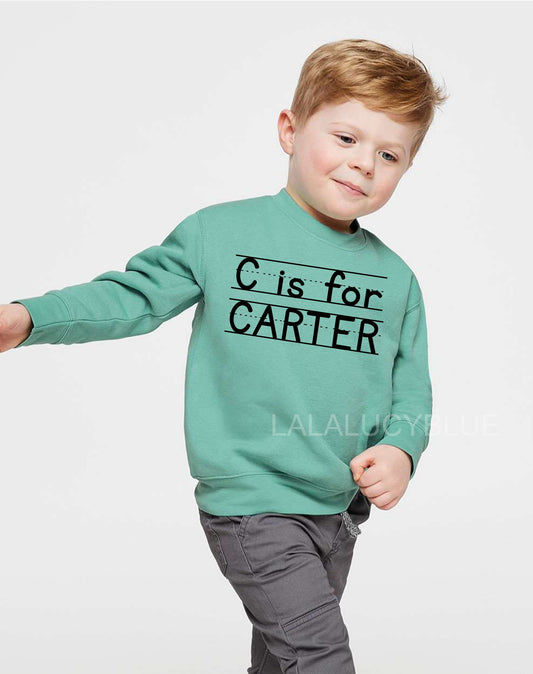 PERSONALIZED Saltwater Alphabet Sweatshirt