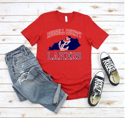 Russell Co Kentucky Lakers T-Shirt  COOKING CLUB FUNDRAISER