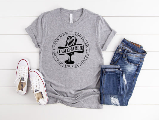 I Am Charlie - Grey Tee