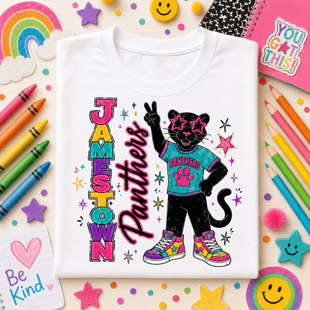Jamestown Panthers Fun Tee *Choose Style & Color*