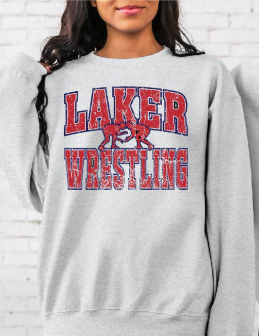Laker Wrestling Vintage Grey *Choose Style*