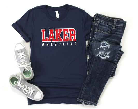 Laker Wrestling Classic - Navy - *CHOOSE STYLE*
