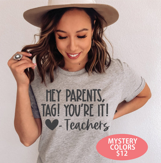 Tag Your It - Teacher Tee *Mystery Colors*