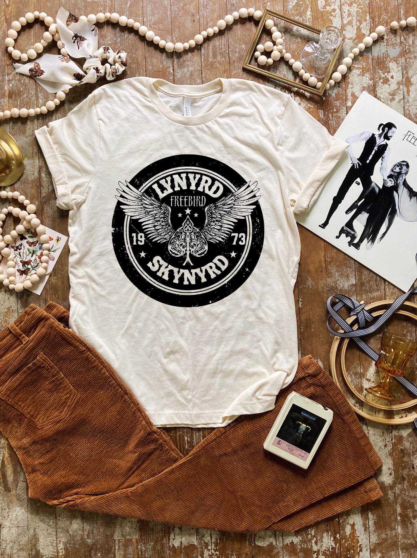 Free Bird Natural Vintage Tee