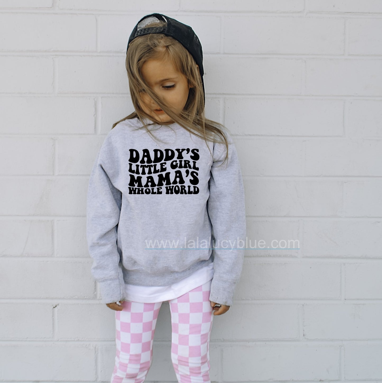 Daddy's World Mama's World Toddler Grey Sweatshirt