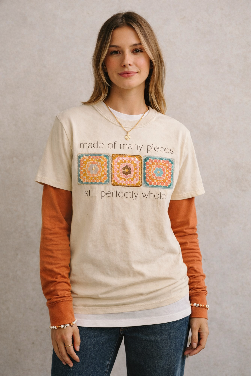 Made Of Many Pieces Natural T-Shirt