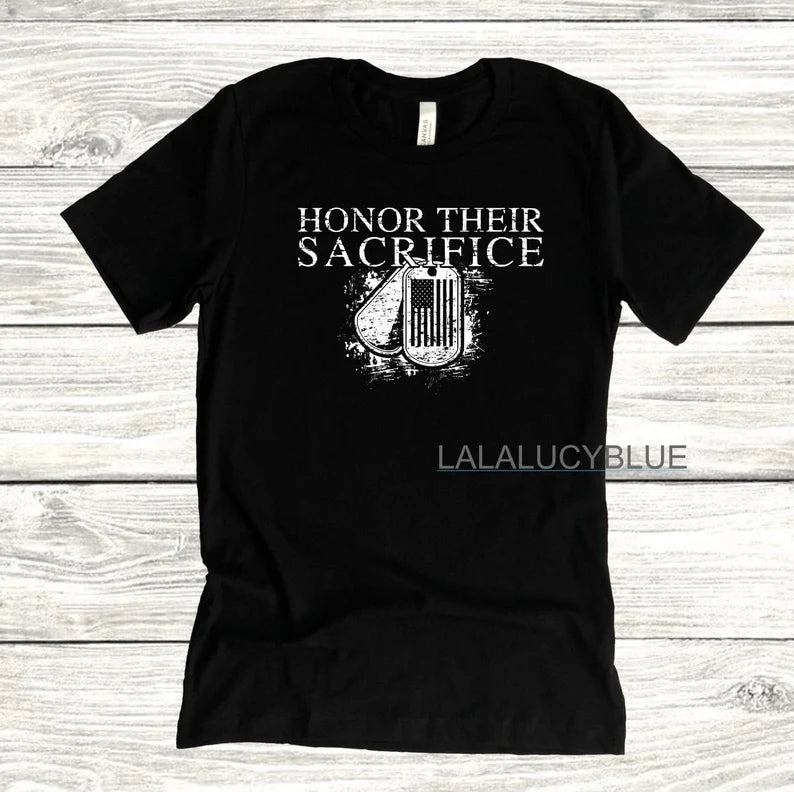 Honor Their Sacrifice Black Tee