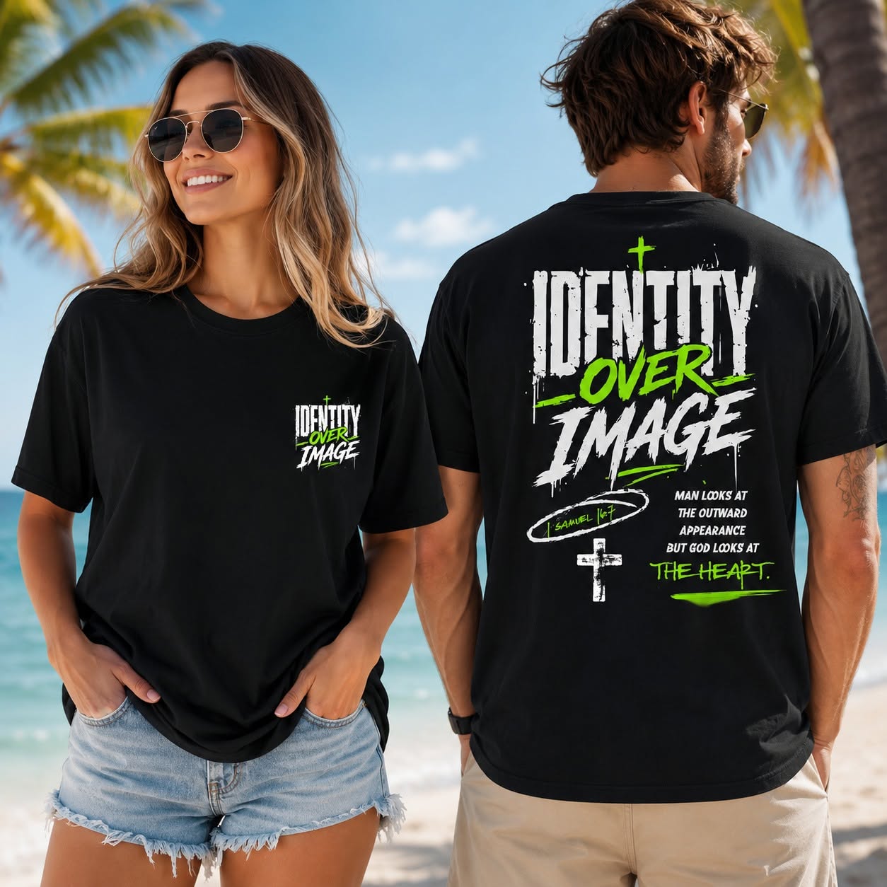 Identity Over Image Black Tee
