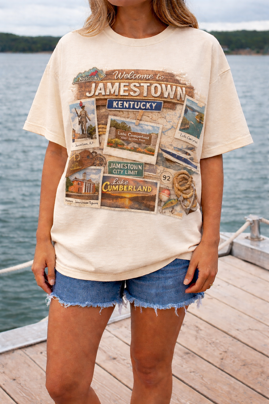 Jamestown Vintage Ivory Tee