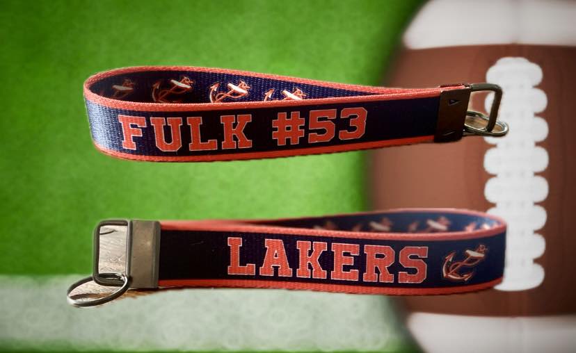 *PERSONALIZED* Laker Wristlet Keychain