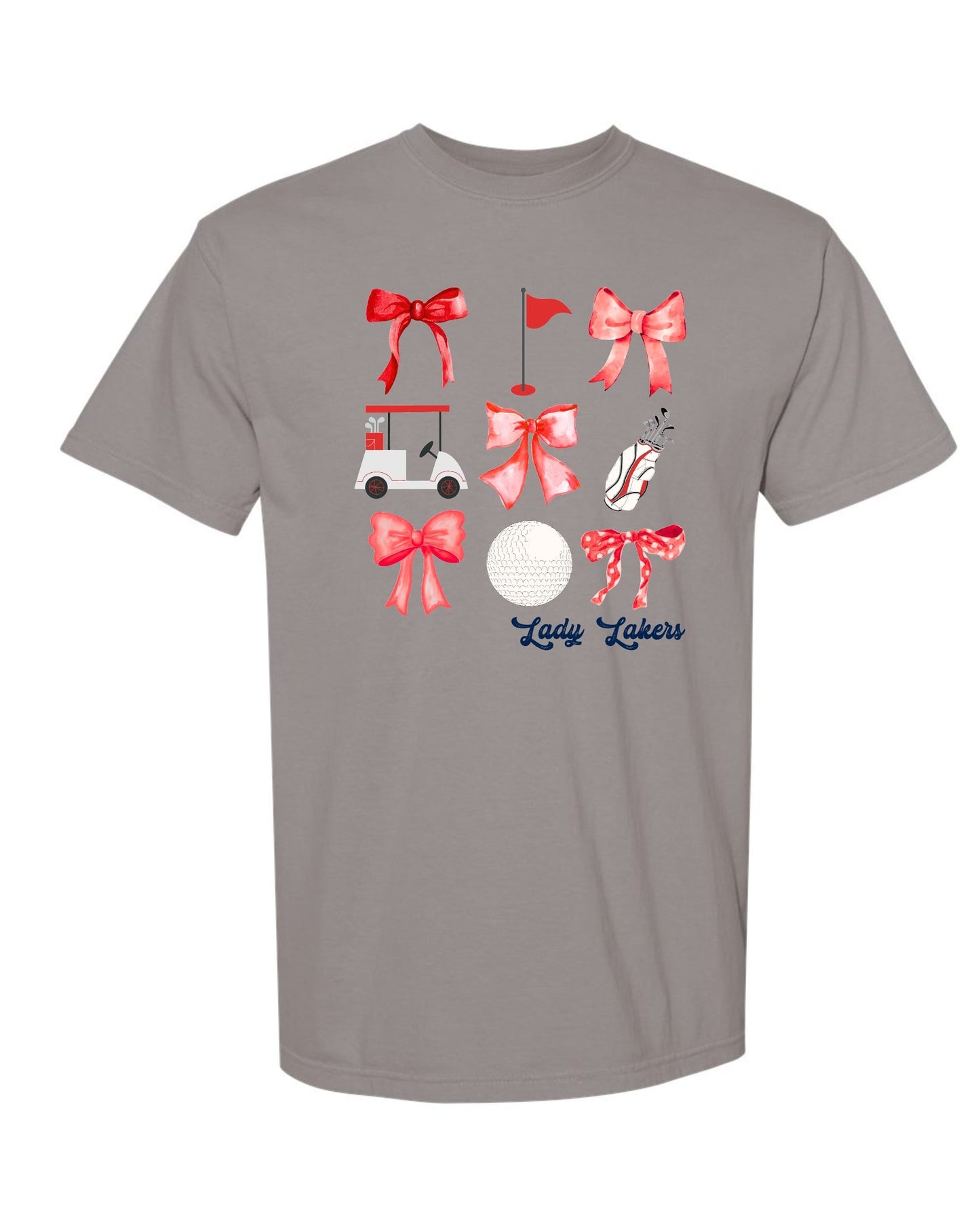 Lady Laker Golf Comfort Colors Grey Tee