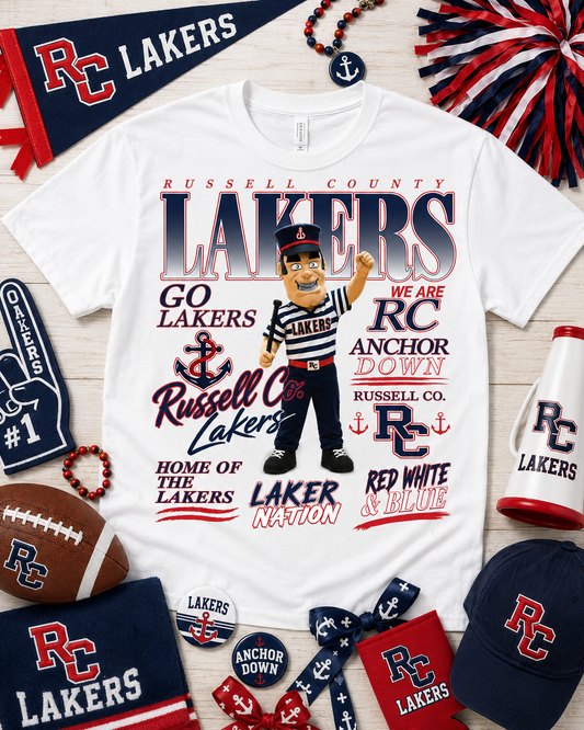Laker Mascot - Larry The Laker *Choose Style & Color*