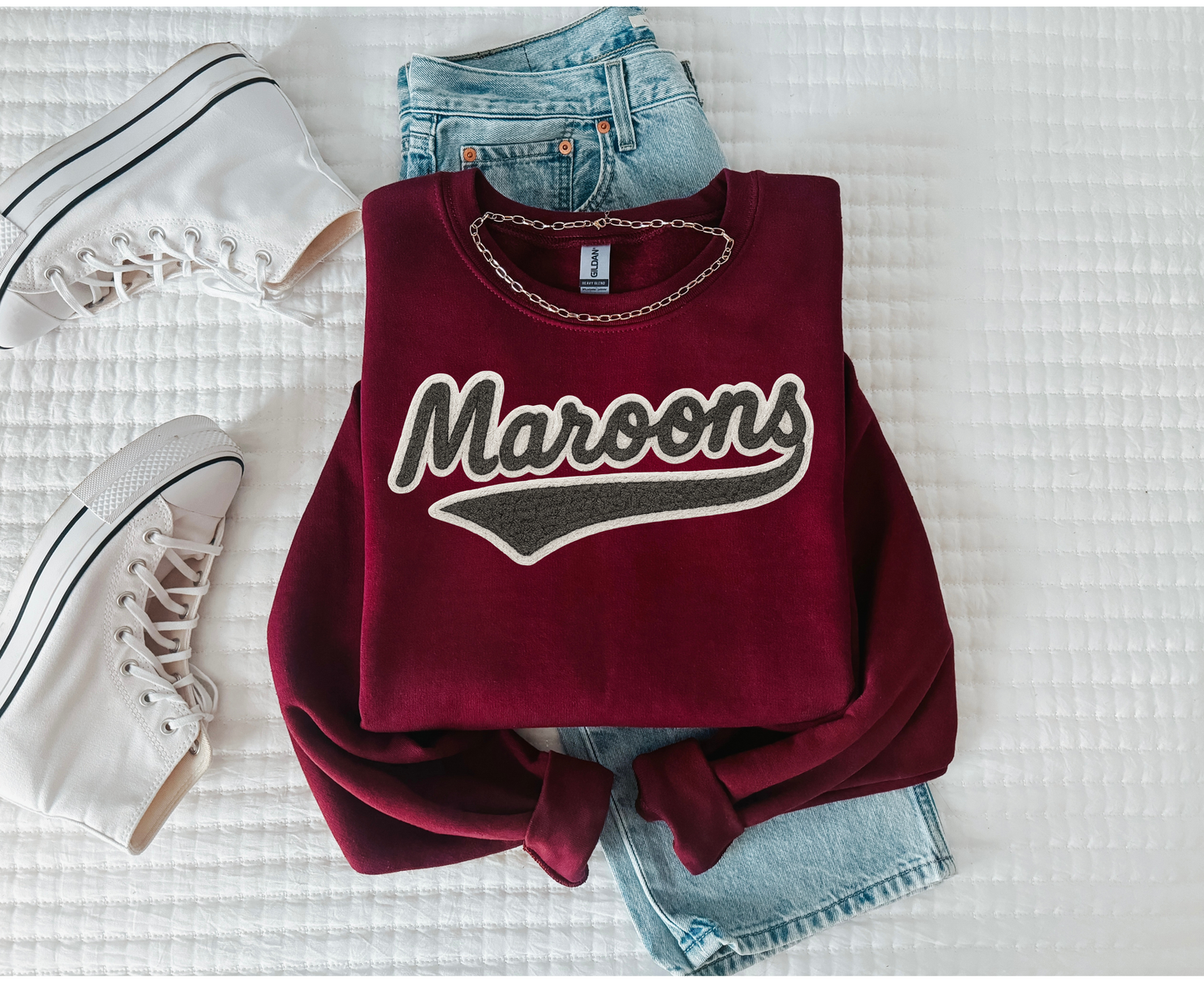 Vintage Maroons Faux Crocheted Maroon *Choose Style*