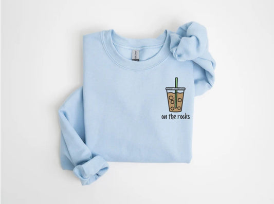 On The Rocks Blue Sweatshirt