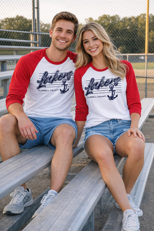 Lakers Old School Unisex Raglan