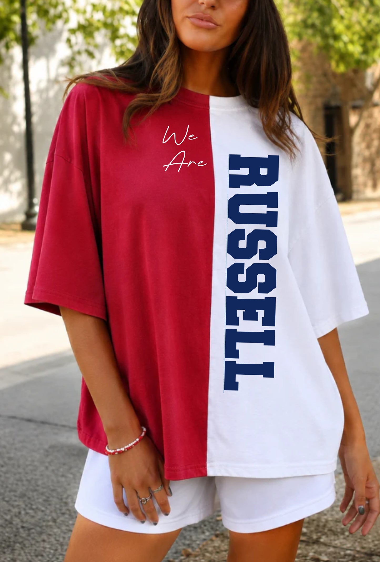 We Are Russell Split Tee