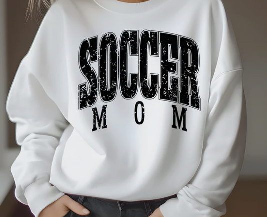 Soccer Mom White Sweatshirt