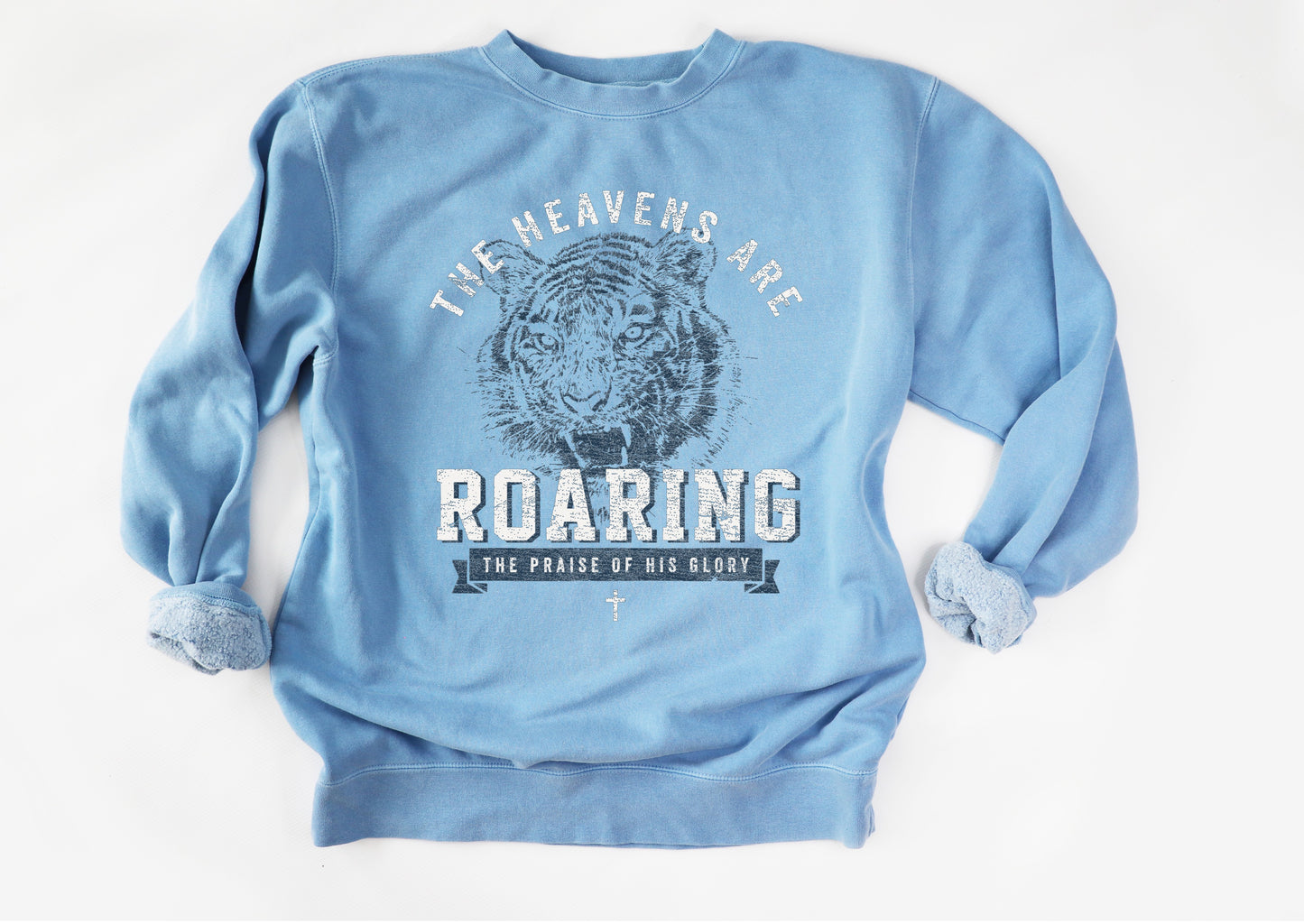 The Heavens Are Roaring - Soft Blue Sweatshirt